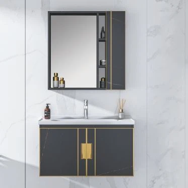 black vanity cabinet